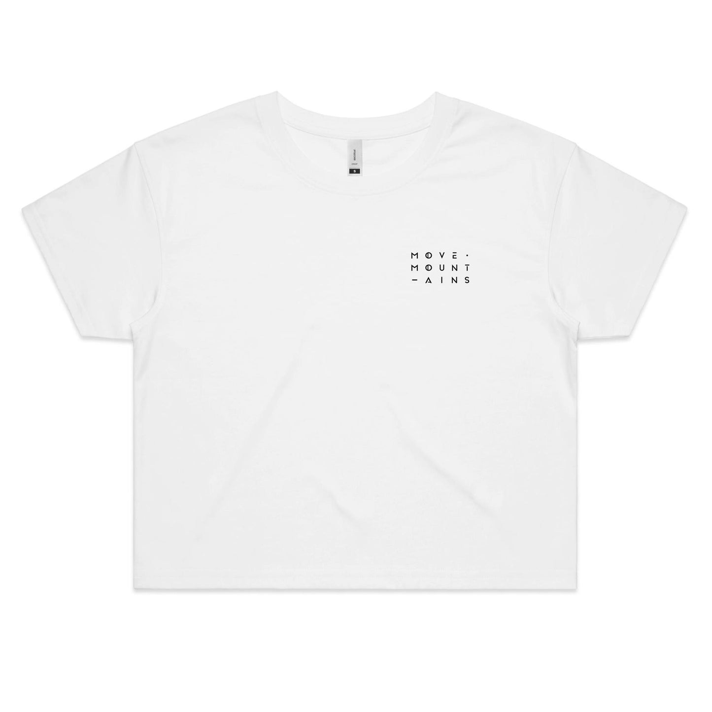 move mountains - girls crop tee