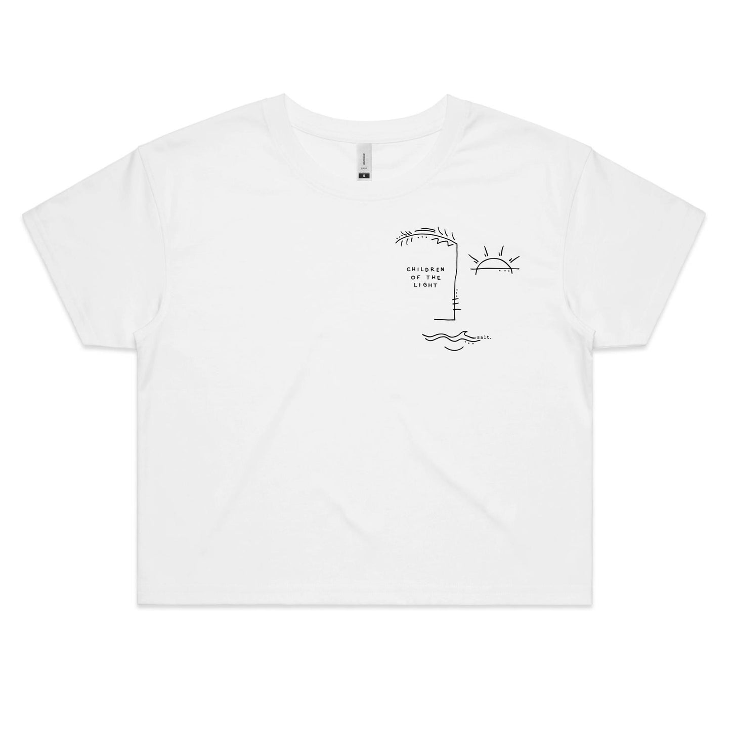 of the light - girls crop tee