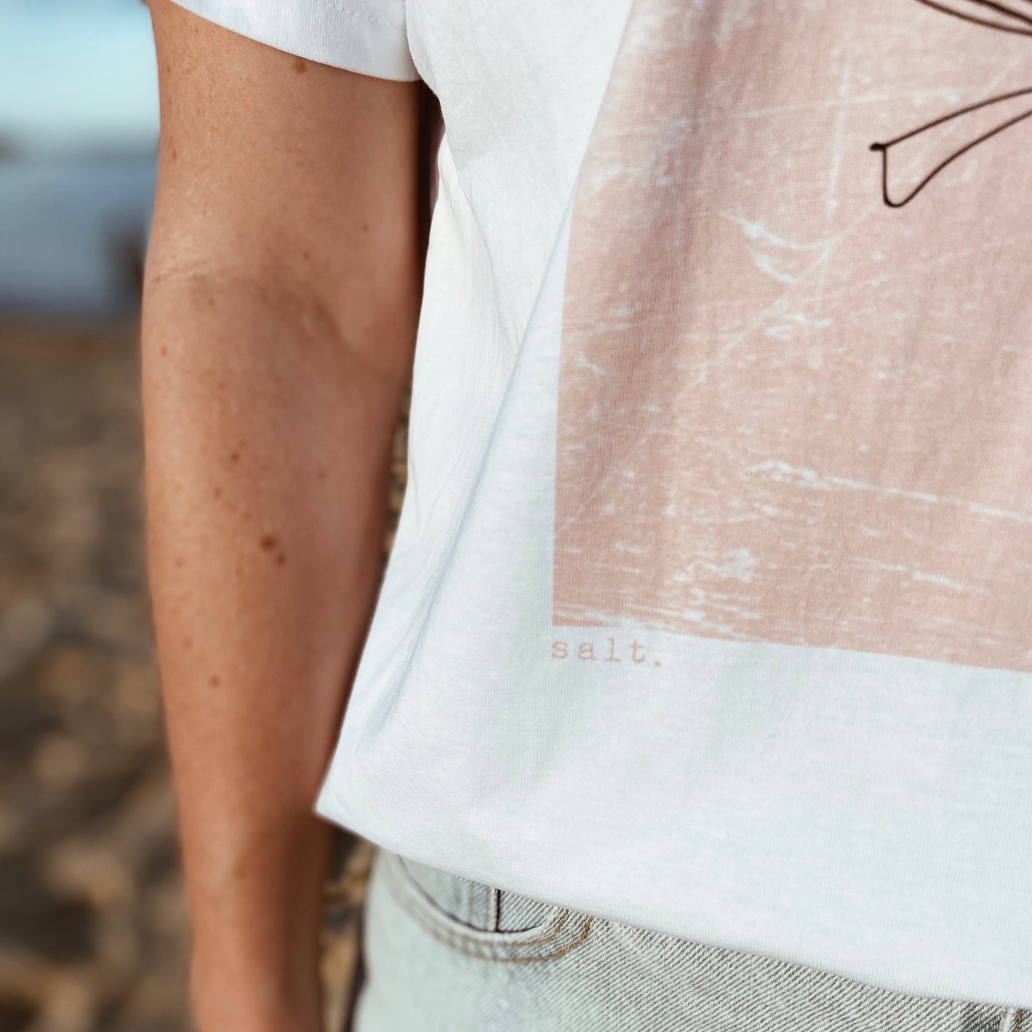 wisdom and kindness - peach - girls tee
