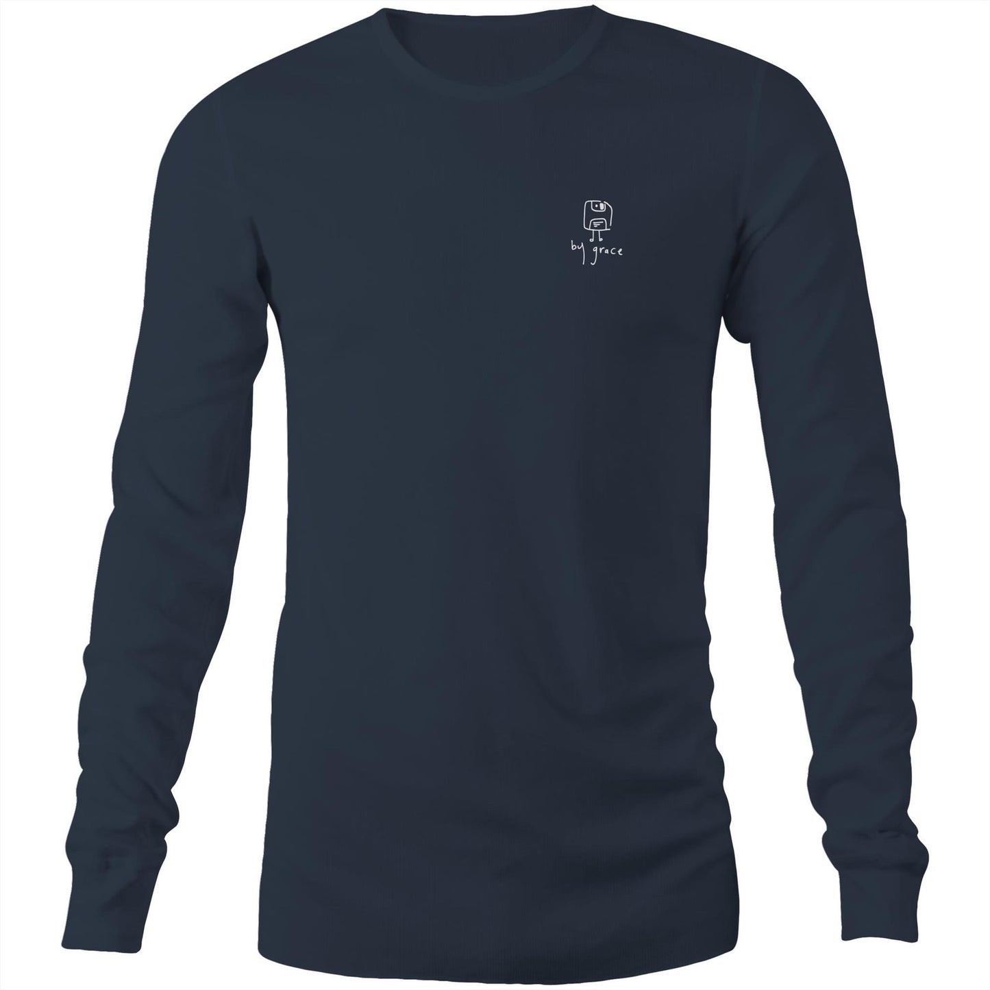 saved by grace (pocket) - long sleeve unisex tee