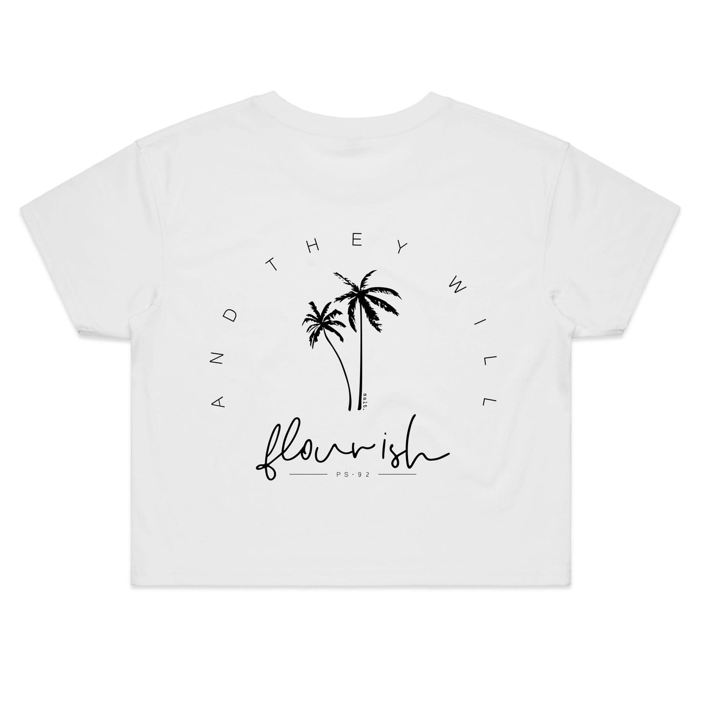 flourish - girls crop tee