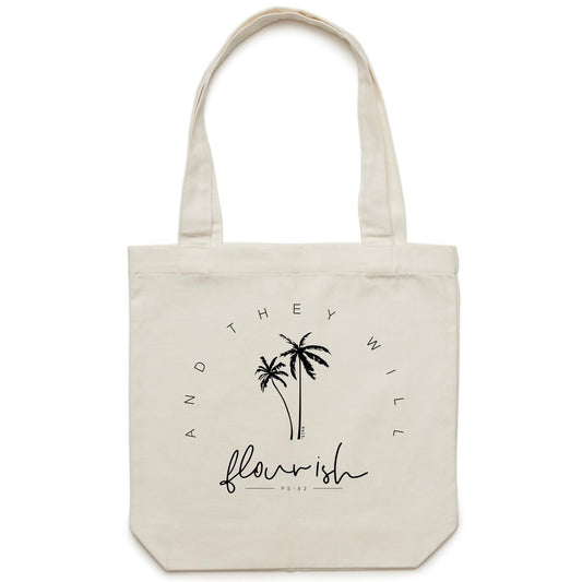 flourish - canvas tote bag