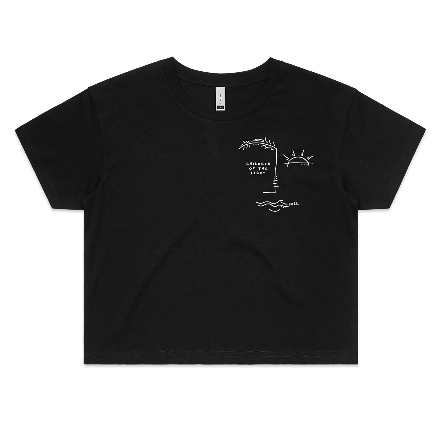 of the light - girls crop tee