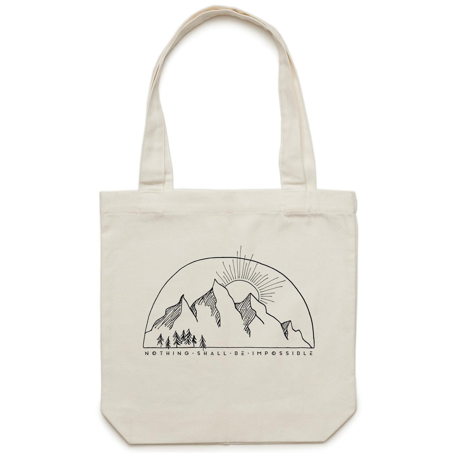 move mountains - canvas tote bag