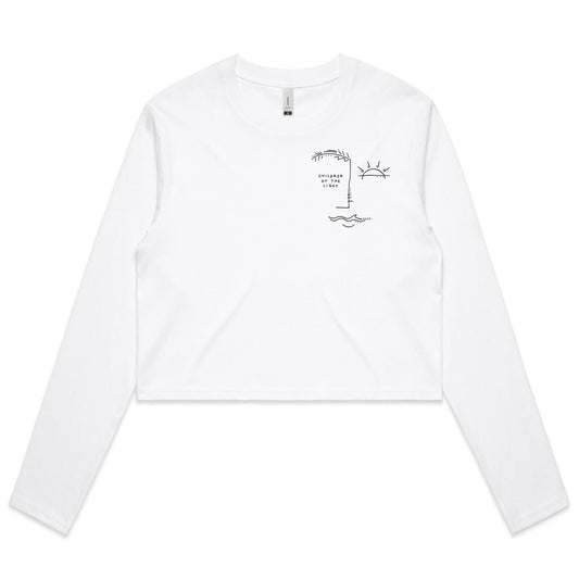 of the light - girls long sleeve crop tee