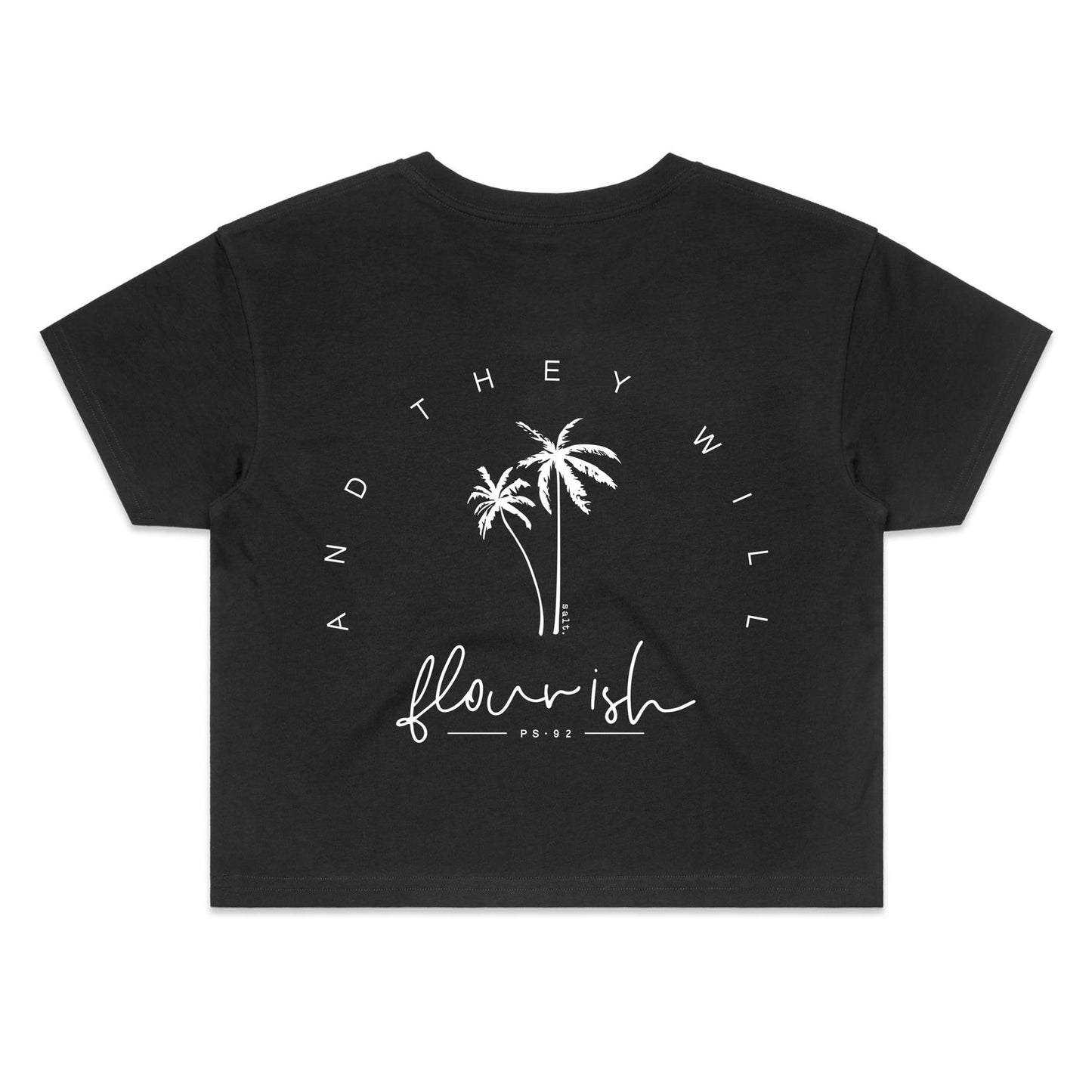 flourish - girls crop tee