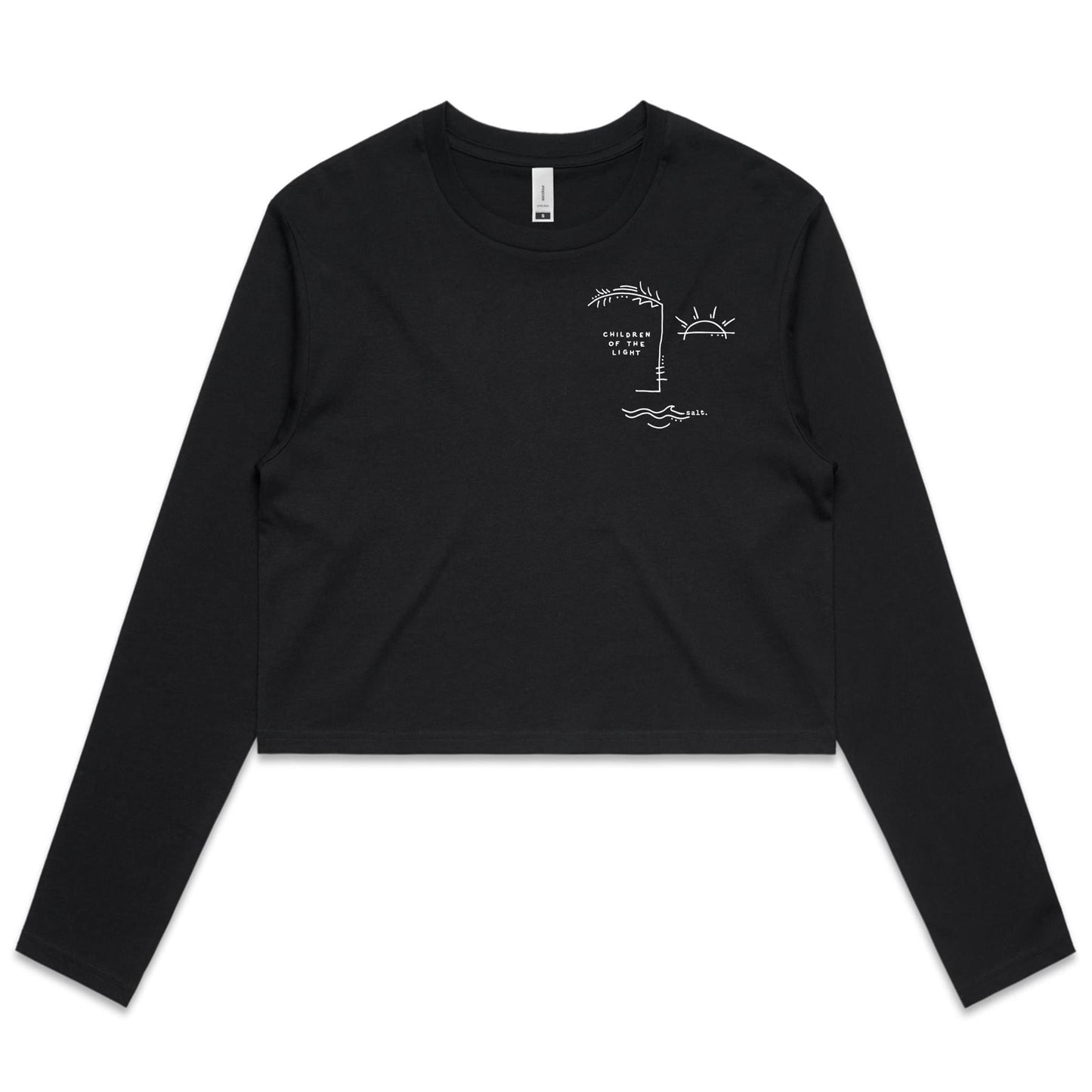 of the light - girls long sleeve crop tee