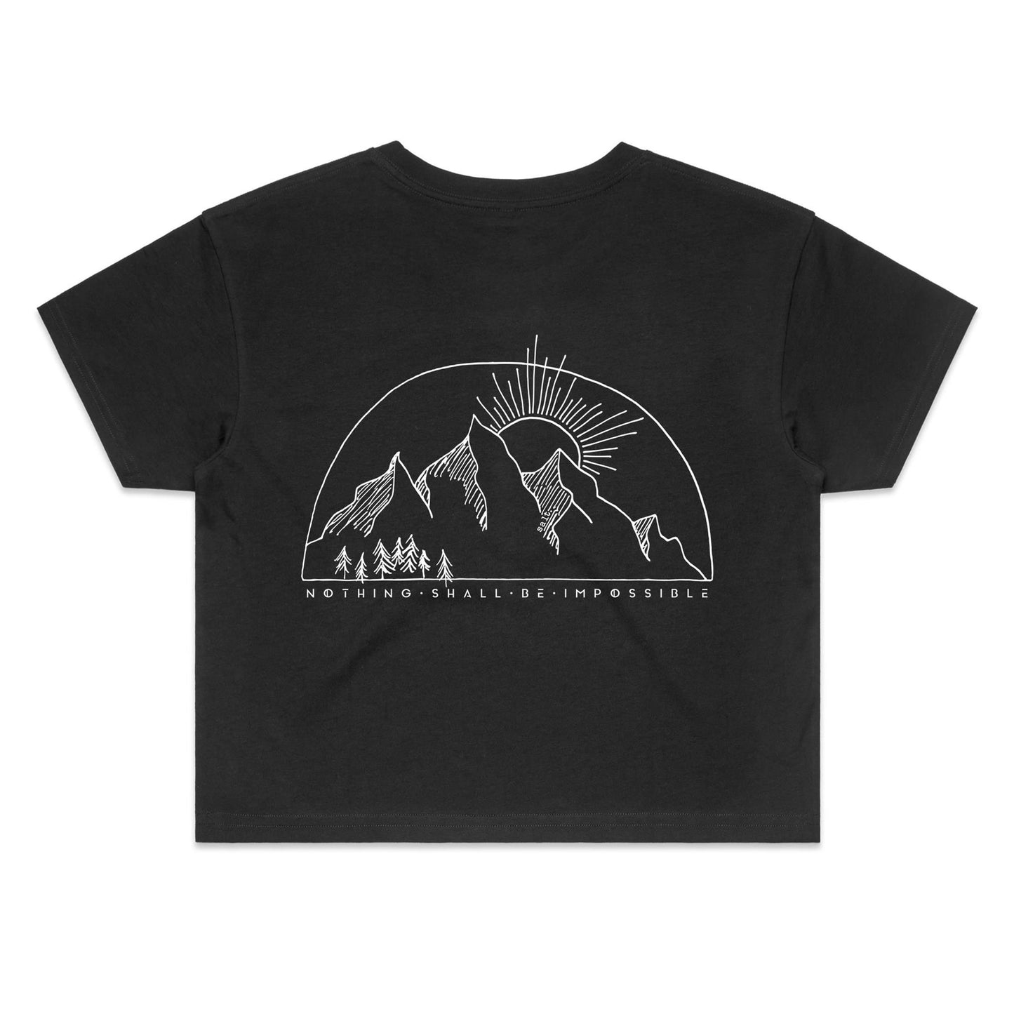 move mountains - girls crop tee